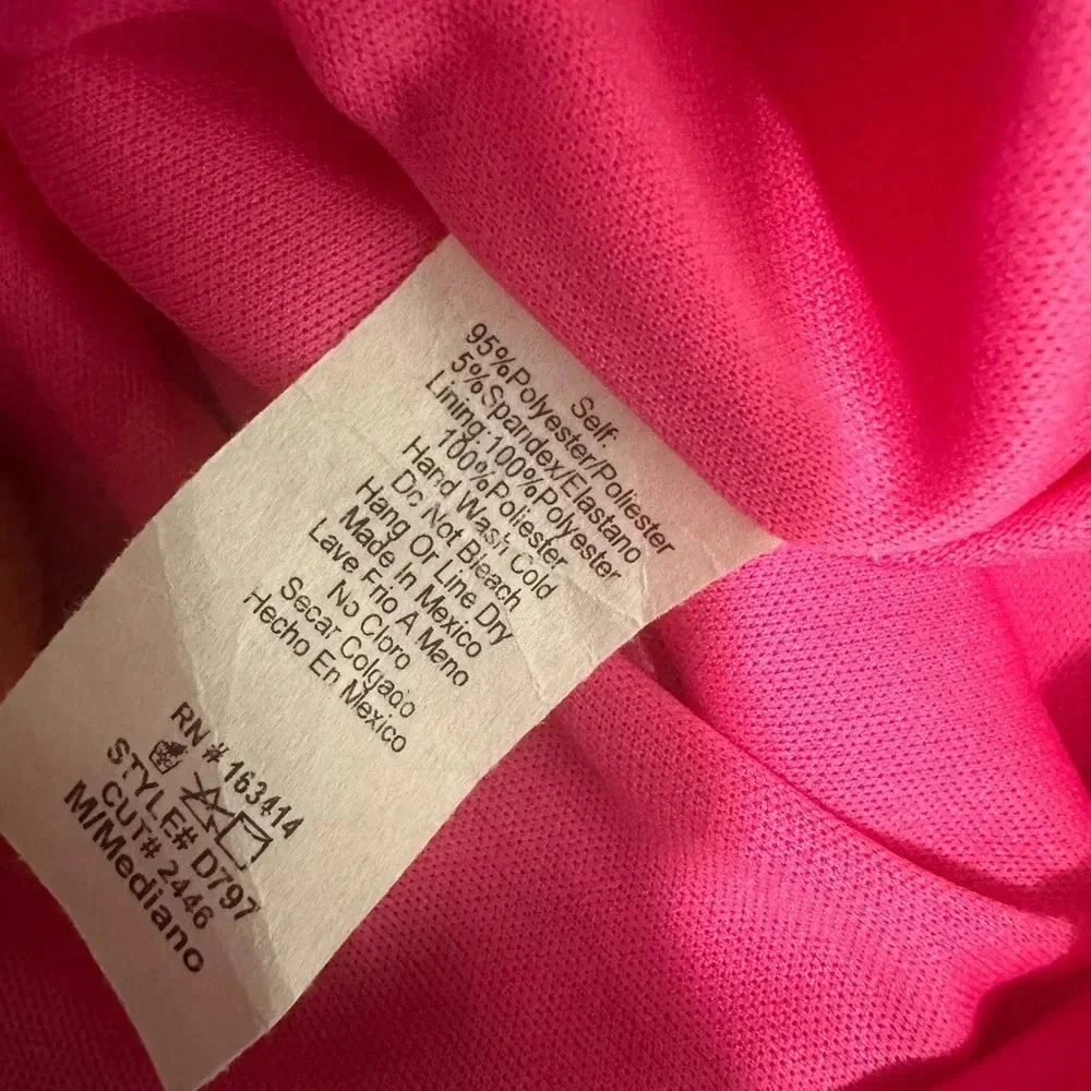 Saints Fuchsia Mini Dress Sleeveless Cocktail Straps Sz M - Picture 7 of 8